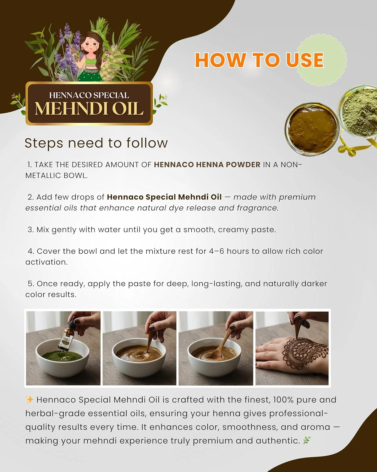 HENNACO Professional Mehndi Combo - Image 2